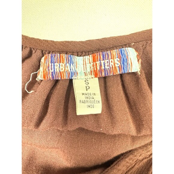Urban Outfitters Brown Romper S Boho Chic Summer Festival Earthy soft grunge - Picture 4 of 7